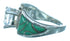 Genuine Sterling Silver Turquoise Inlay Cubic Zirconia Ring Size 5-3/4 LX113085